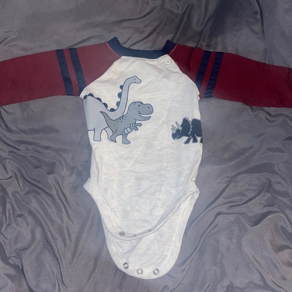3-6 Month long sleeve dinosaur shirt